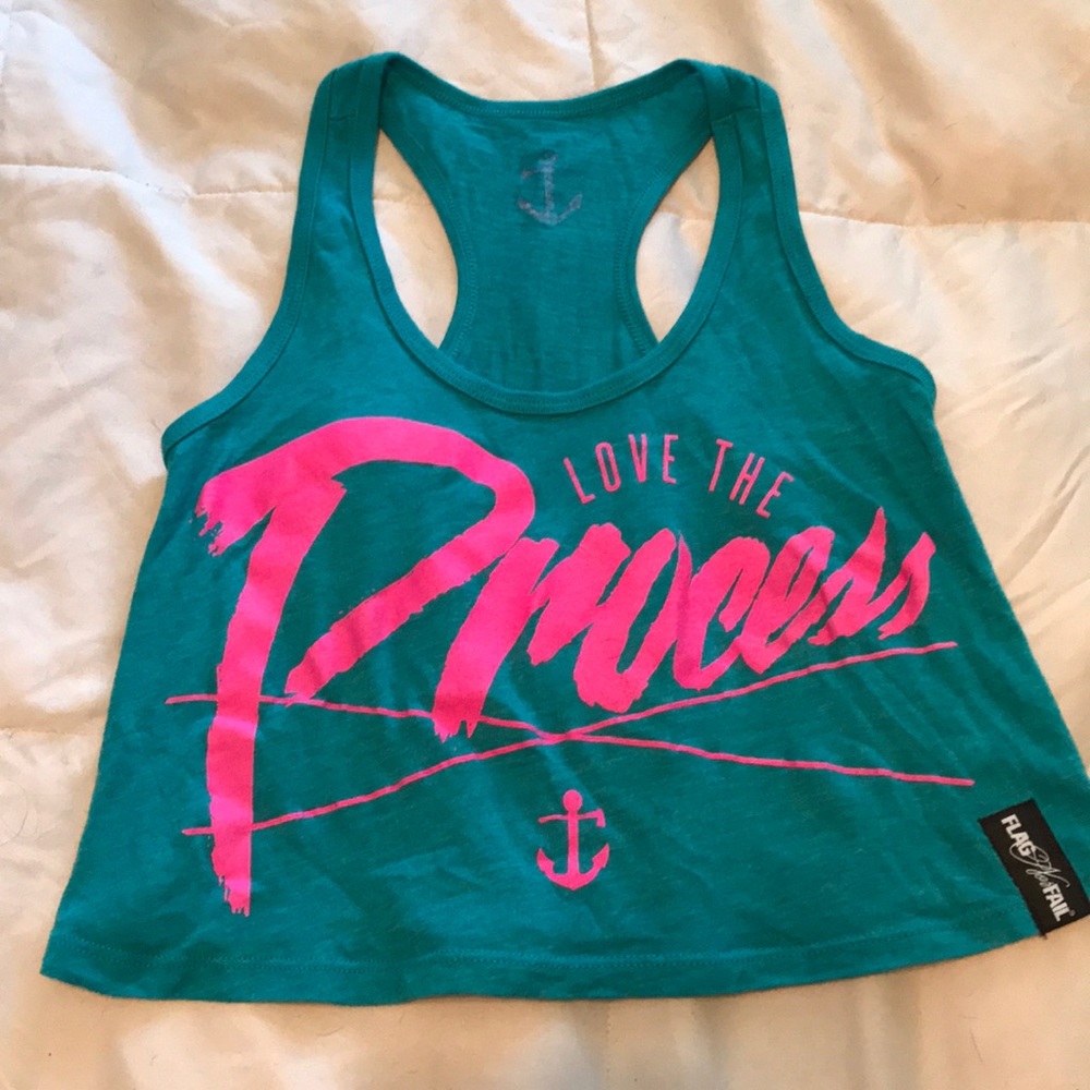 Flag Nor Fail Crop Top